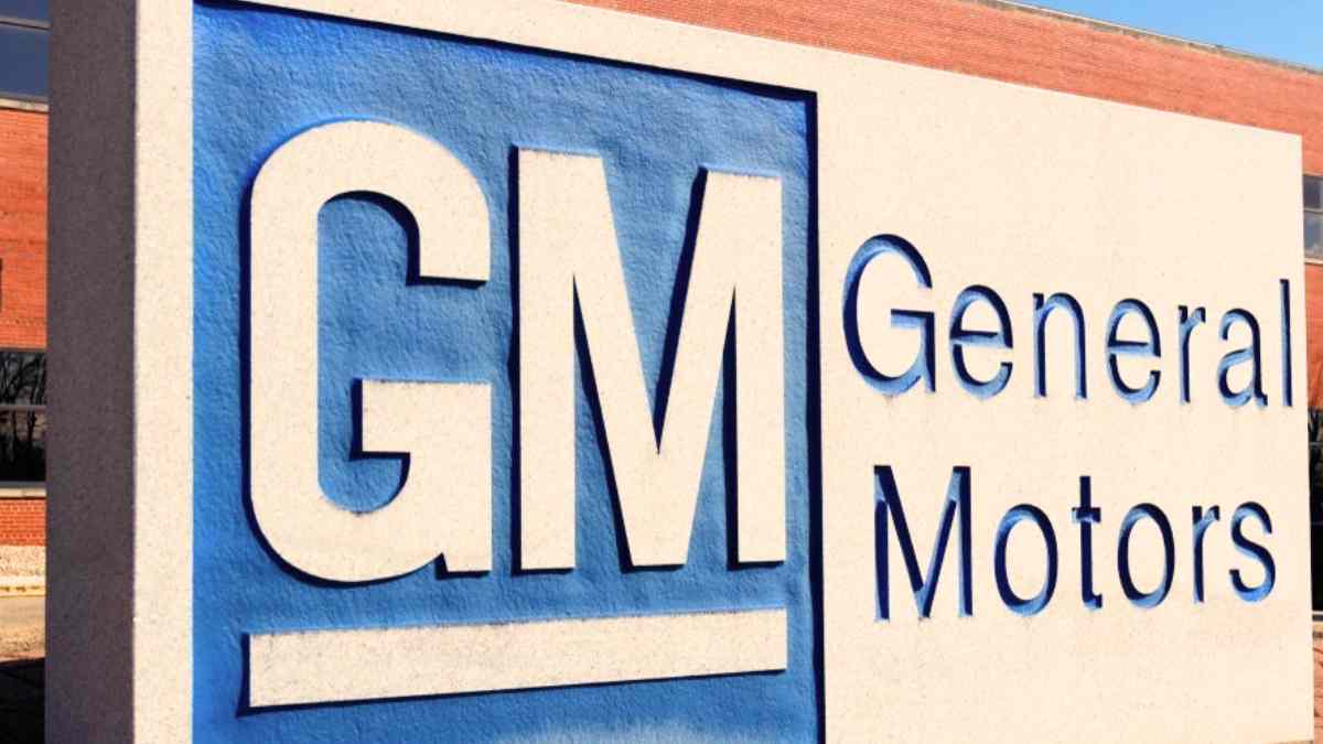General Motors sign outside HQ as GM settles CP4 fuel pump defect lawsuit