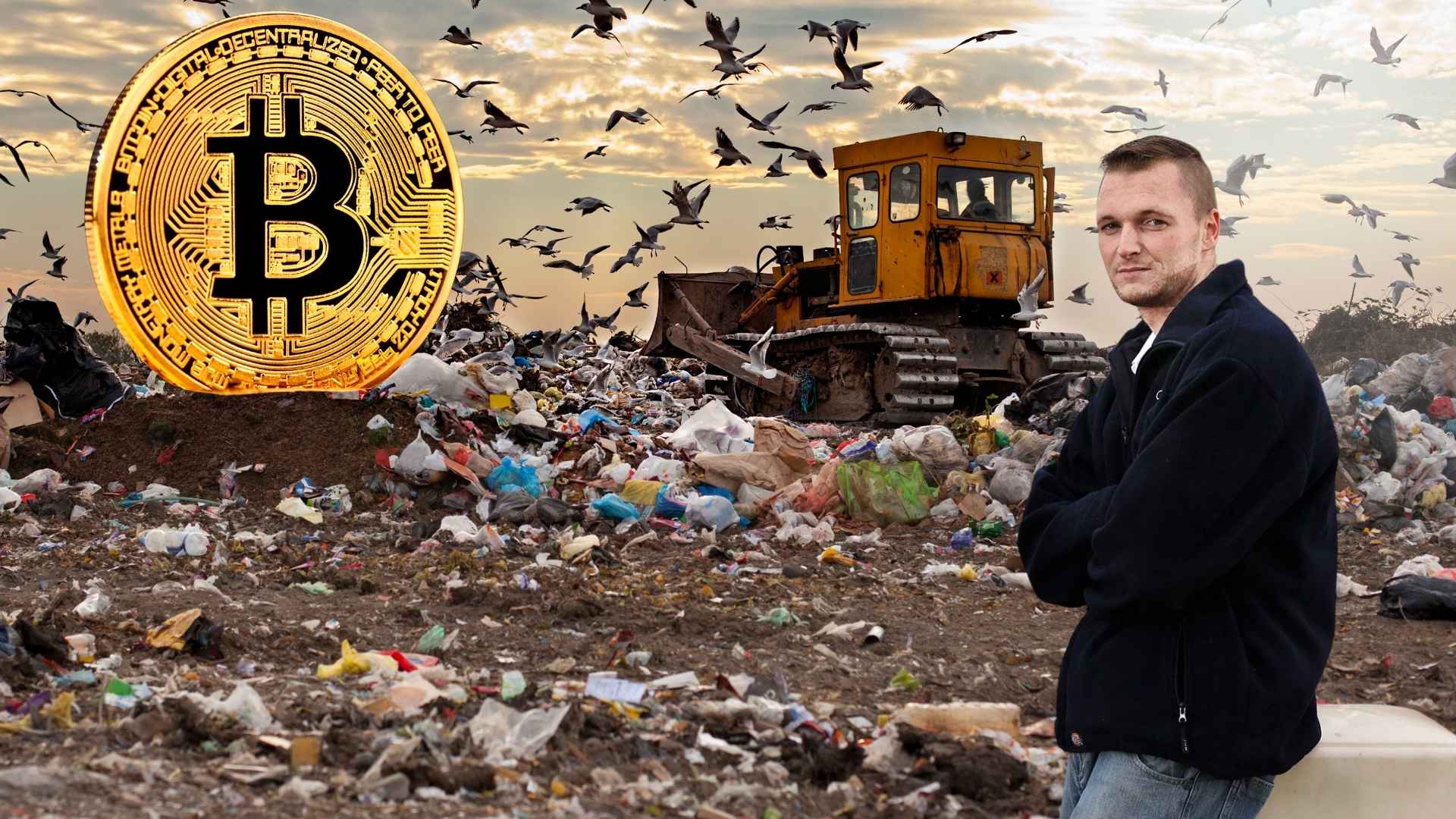 James Howells near landfill with lost Bitcoin hard drive worth $742 million after ending his search