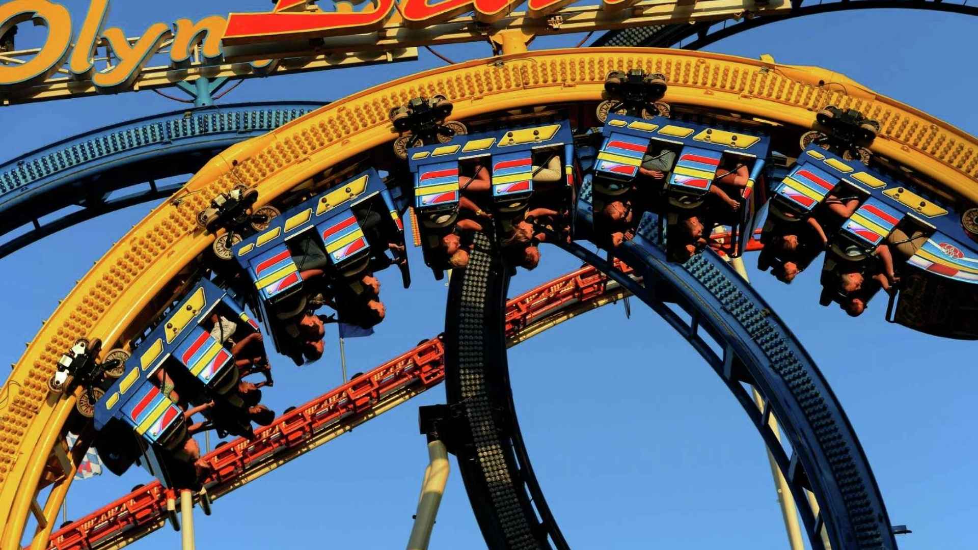Visitors enjoying Airtime Hill roller coaster at ZDT’s Amusement Park in Seguin before its upcoming permanent closure.