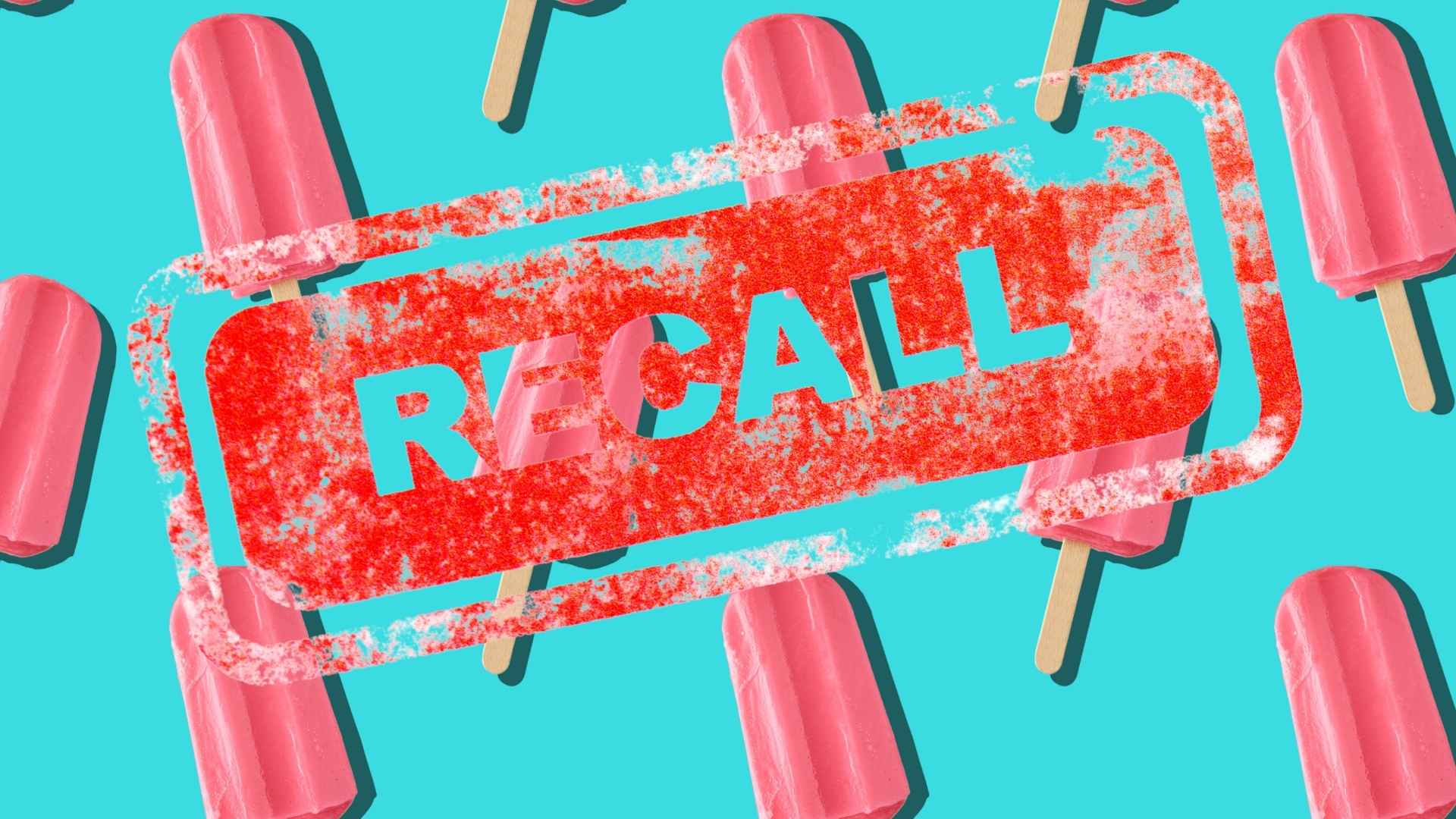 Ice cream bars with recall warning due to FDA health risk