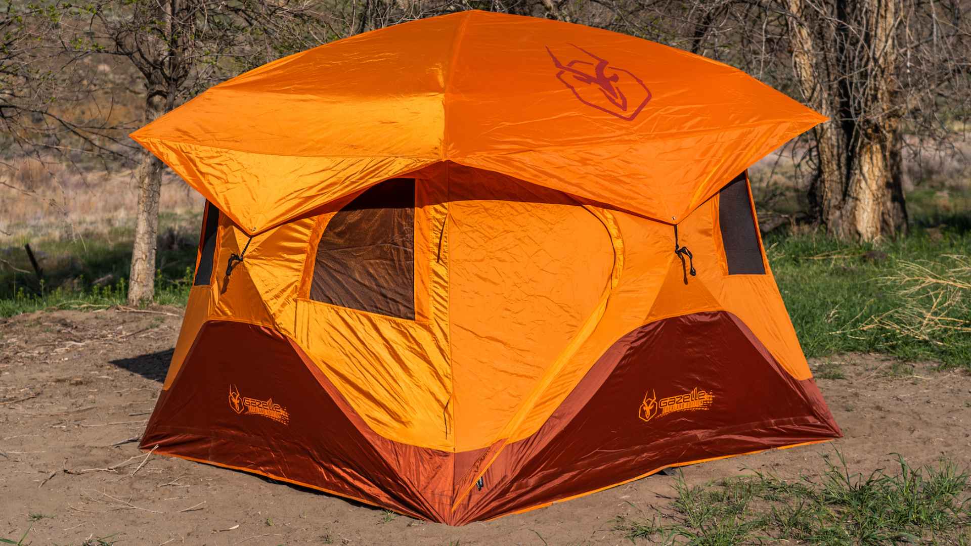 Gazelle T4 Overland EXP quick-setup tent pitched outdoors for year-round camping