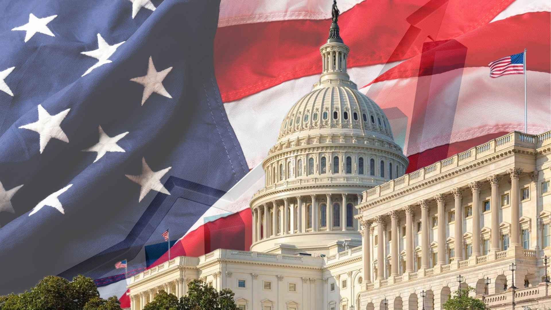 United States Capitol building and American flag representing low US unemployment claims