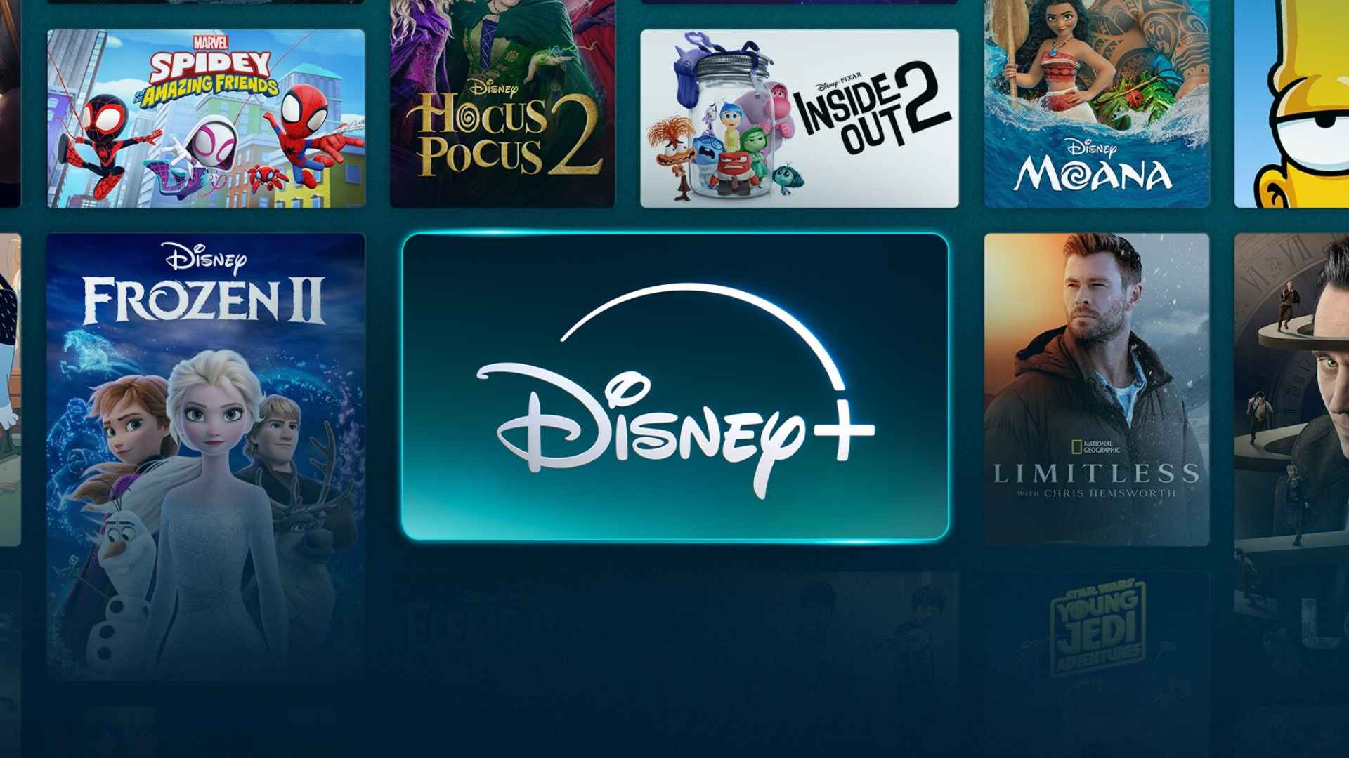 Disney Plus logo with popular movies and shows as Hulu prepares full integration in 2026