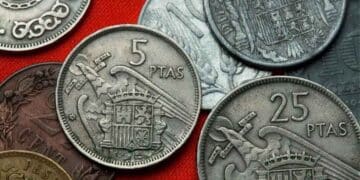 compra venta monedas 5 pesetas