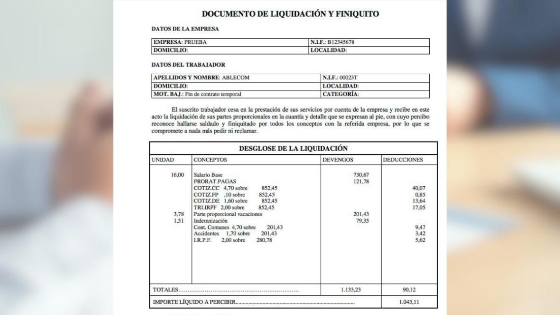 finiquito calcular