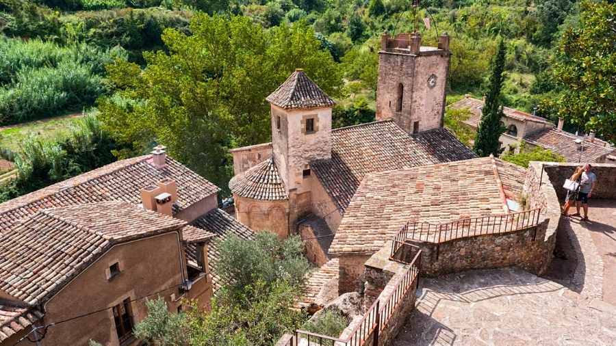 pueblo medieval Barcelona navidad