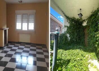 Interior y exterior de una casa en venta de Altamira, con precios desde 12.000 euros. Oportunidad de vivienda económica en España