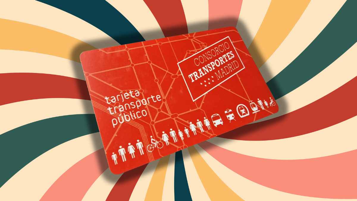 Tarjeta de transporte público del Consorcio de Madrid para el abono gratuito de tres años