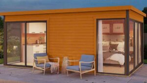 La casa prefabricada que vende Amazon con tres dormitorios y terraza que vale menos que un coche de segunda mano
