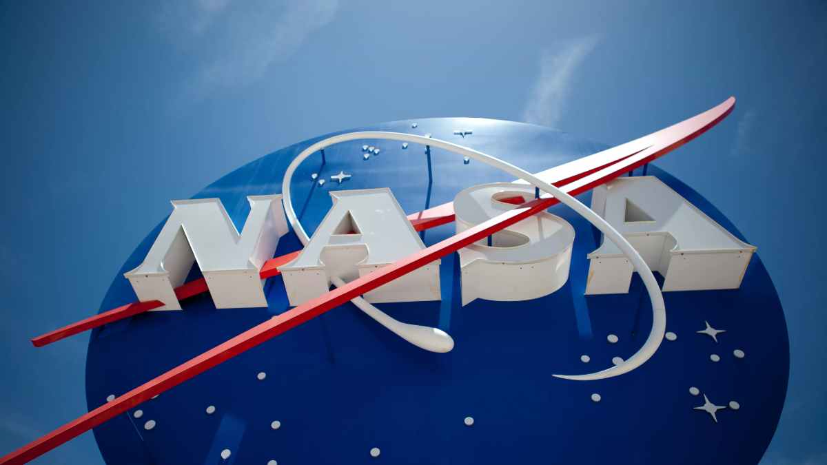 Logotipo oficial de la NASA, autora del informe sobre el impacto del calor extremo en Europa