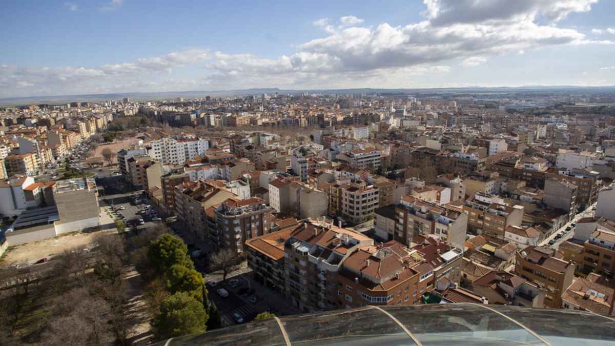 Vista panorámica de Albacete, señalada por un ranking como la ciudad más fea de España.