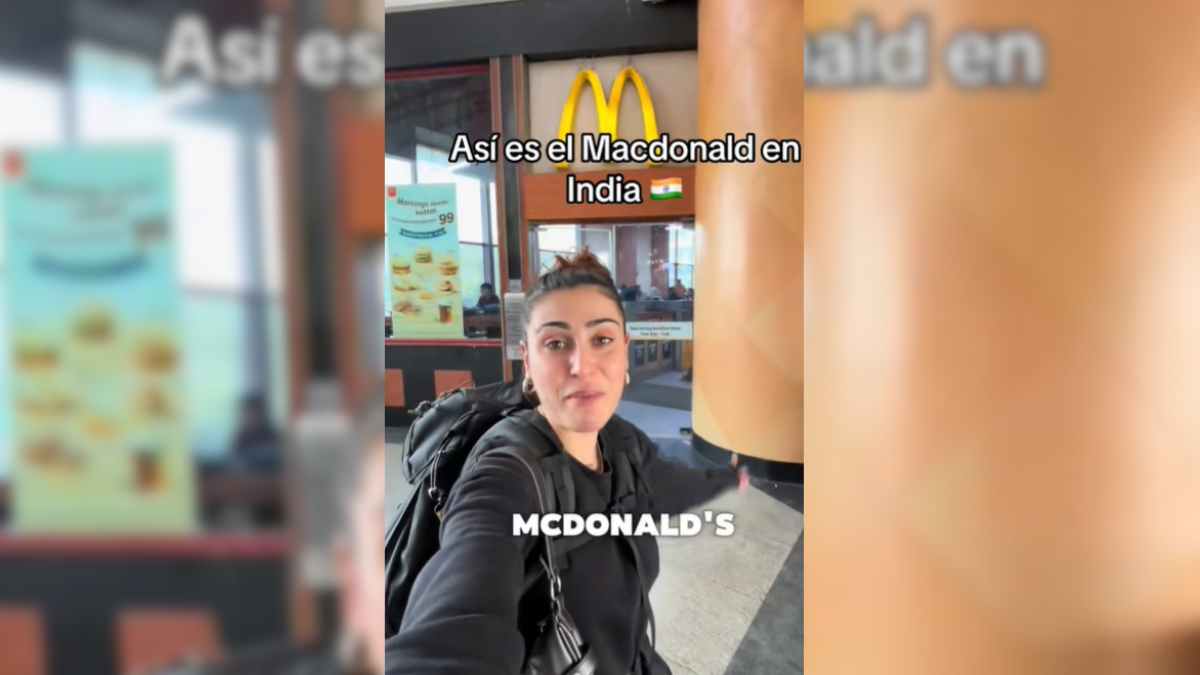 Viajera española en McDonald’s de la india sorprendida por menú barato