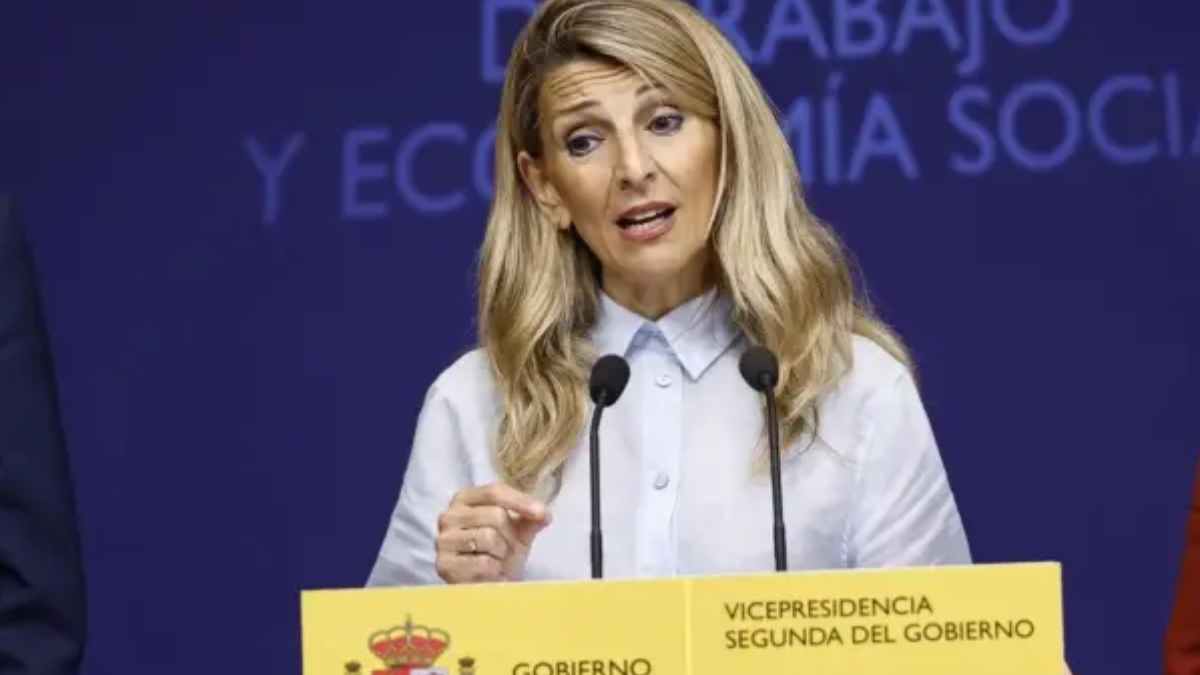 Ministra de Trabajo, Yolanda Díaz, anuncia la nueva ayuda de 200 € al mes para familias, Prestación Universal por Crianza