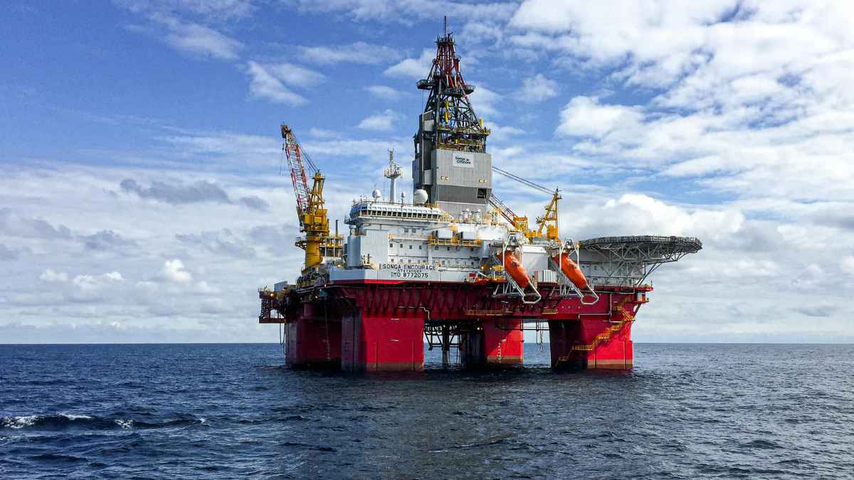 Plataforma petrolífera sobre el mar Báltico en Polonia, lugar del hallazgo del mayor yacimiento de petróleo en Europa en la última década.