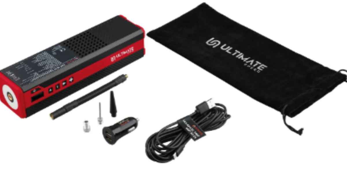Compresor portátil Ultimate Speed USKT 60 Lidl con accesorios para coche por menos de 25 euros