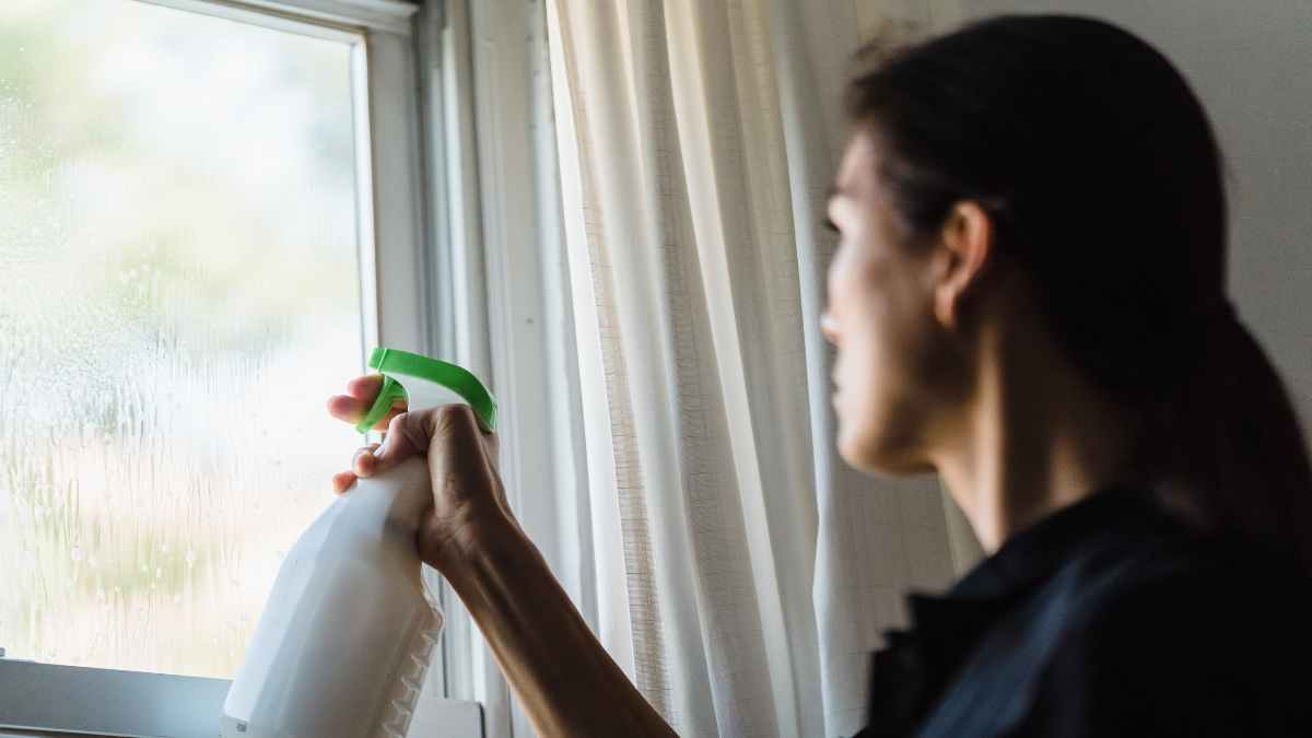 Mujer limpiando en casa representando a las amas de casa que pueden recibir una ayuda de 500 euros