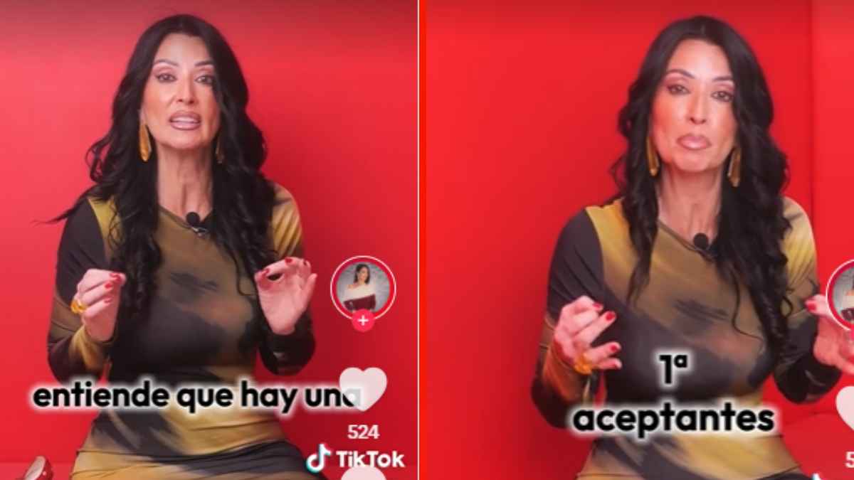 Notaria explicando las sanciones fiscales por retirar dinero antes de una herencia, fondo rojo