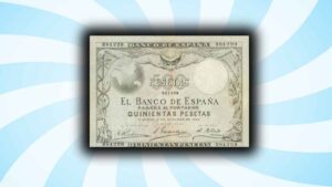 Este billete de 500 pesetas es uno de los más buscados y mejor pagados en subastas españolas: hasta 38.000 euros en pujas