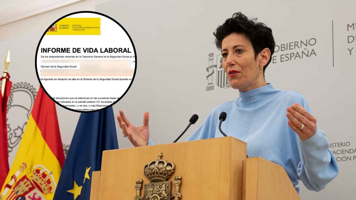 Portavoz del Gobierno explica la integración de lagunas de la Seguridad Social junto a un informe de vida laboral