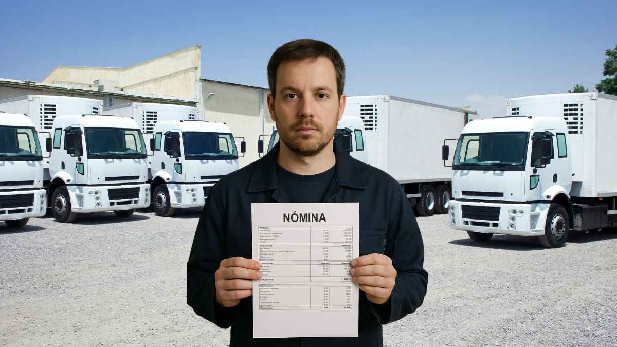 Este camionero autónomo enseña su nómina y cuánto se lleva Hacienda cada mes: IVA, IRPF y gastos