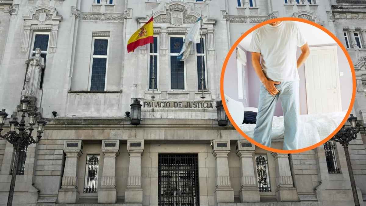 Palacio de Justicia de Galicia donde se confirma el despido de un ayudante de cocina en baja médica por orquitis.