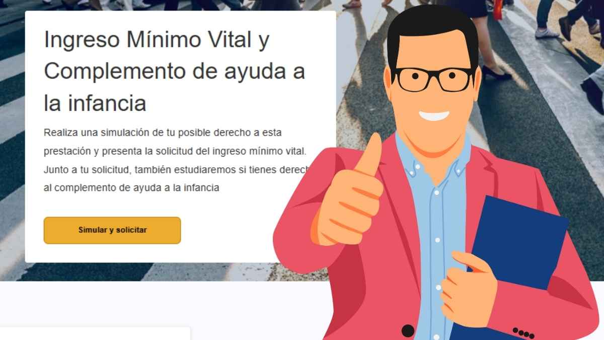 Persona explicando cómo solicitar el Ingreso Mínimo Vital y el subsidio para mayores de 52 años a través del SEPE y la Seguridad Social