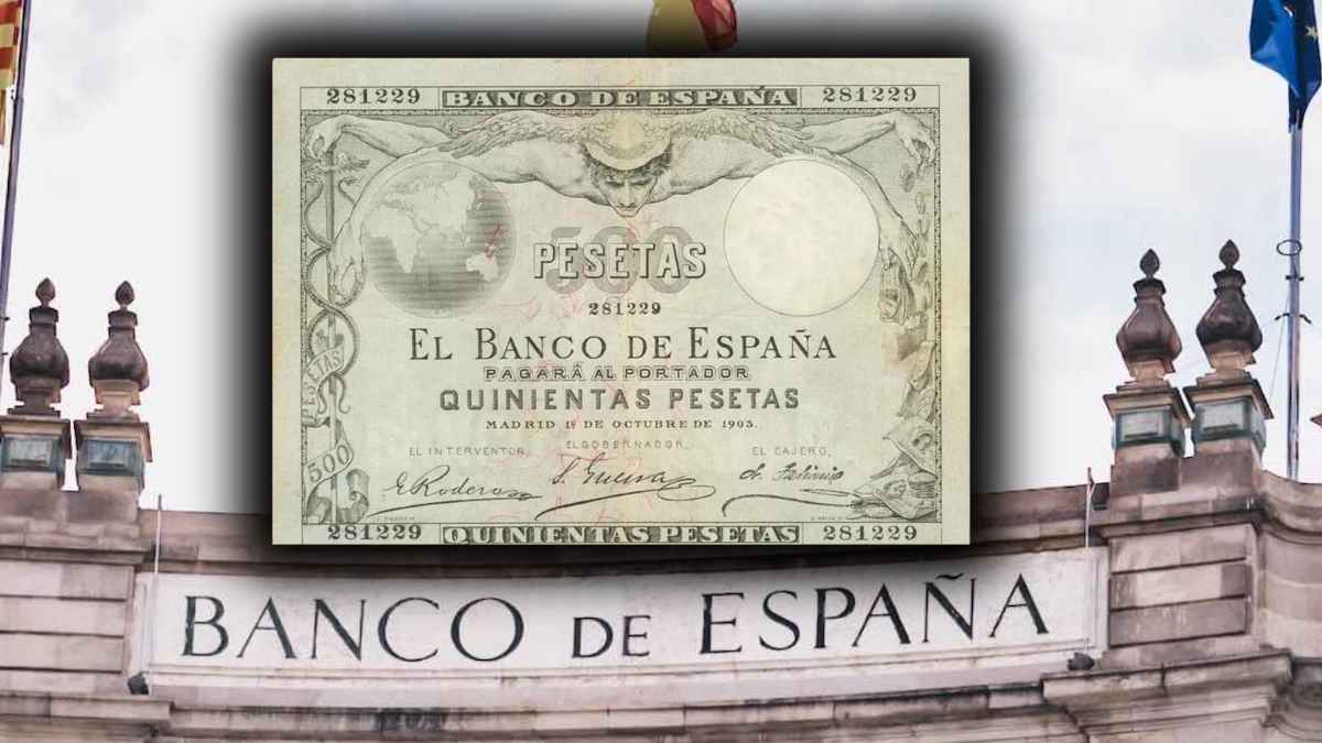 Billete de 500 pesetas del Banco de España de 1903 que puede valer más de 30000 euros