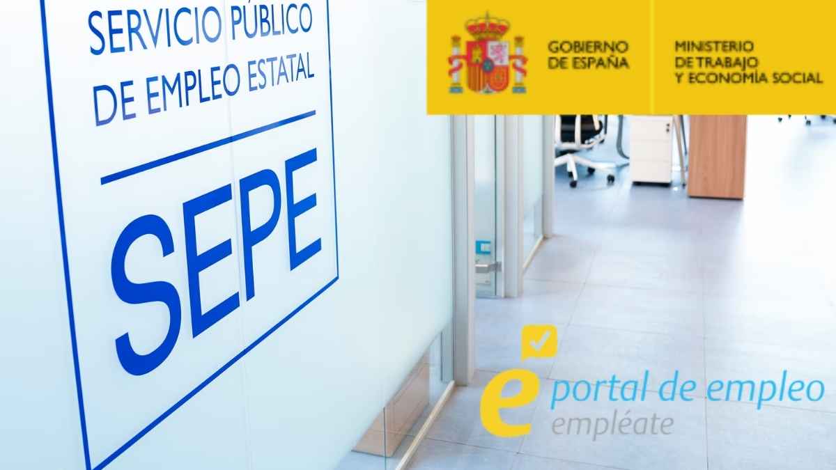“Oficina del SEPE y portal de empleo Empléate del Ministerio de Trabajo de España