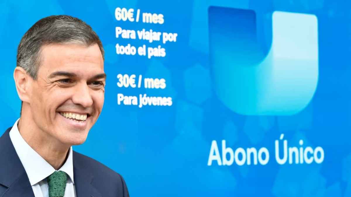 Pedro Sánchez presenta el nuevo abono único de transporte con viajes ilimitados por 60 euros al mes desde enero de 2026