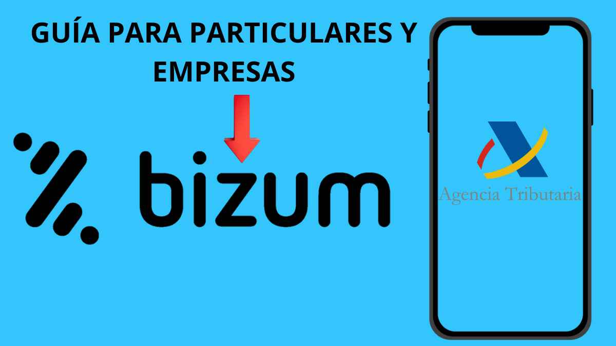 Bizum y Agencia Tributaria en un móvil ilustran la relación entre Bizum y Hacienda para particulares y empresas