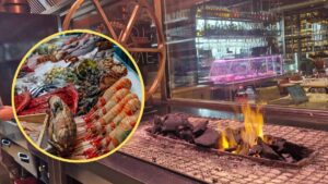 El templo del pescado a la brasa que se esconde dentro de un concesionario del polígono de Madrid (Vallecas)