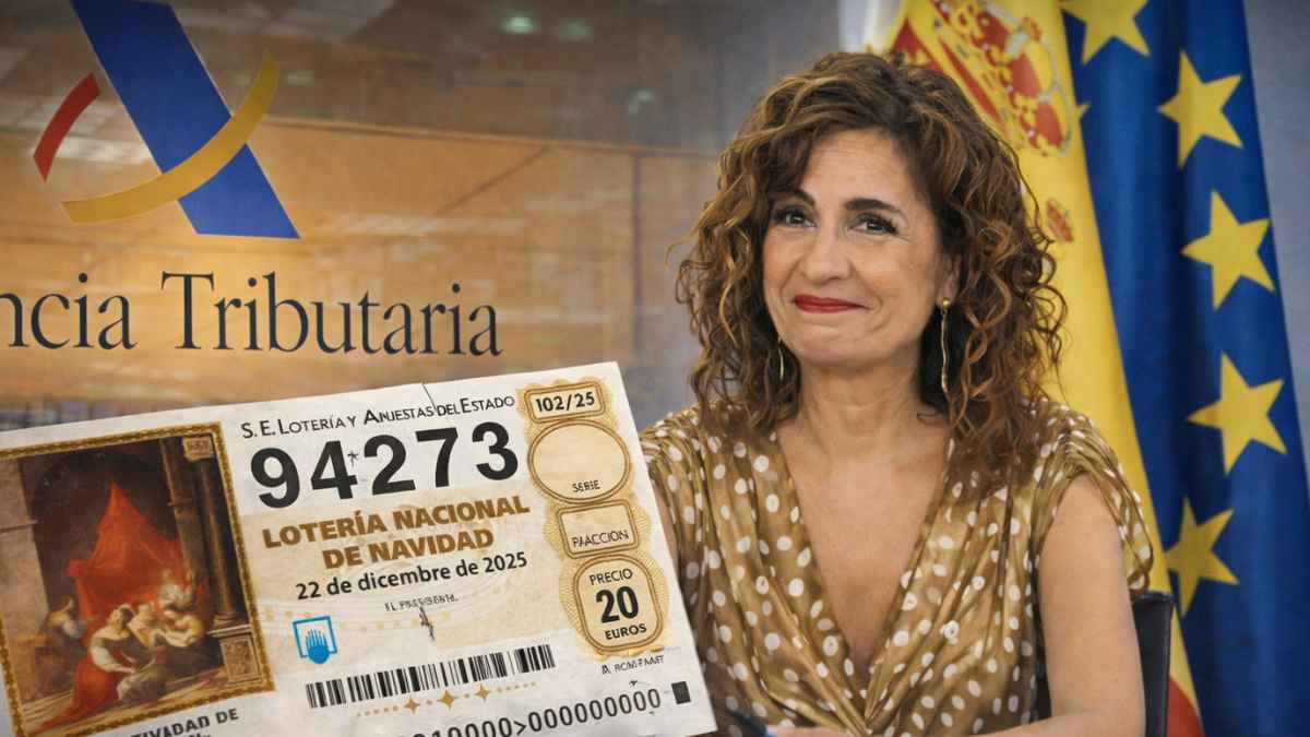 Décimo de la Lotería de Navidad 2025 junto a la Agencia Tributaria y la ministra de Hacienda