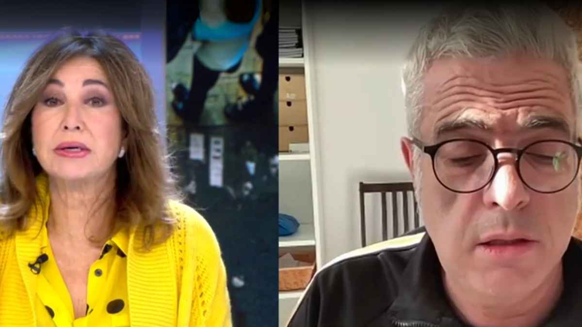 Presentadora en plató y entrevistado en videollamada durante la noticia sobre un parado que se atrincheró en una oficina del SEPE.