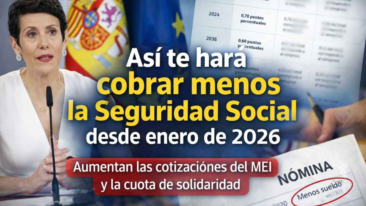Elma Saiz anuncia la subida del MEI y la cuota de solidaridad que hará cobrar menos a los trabajadores desde 2026