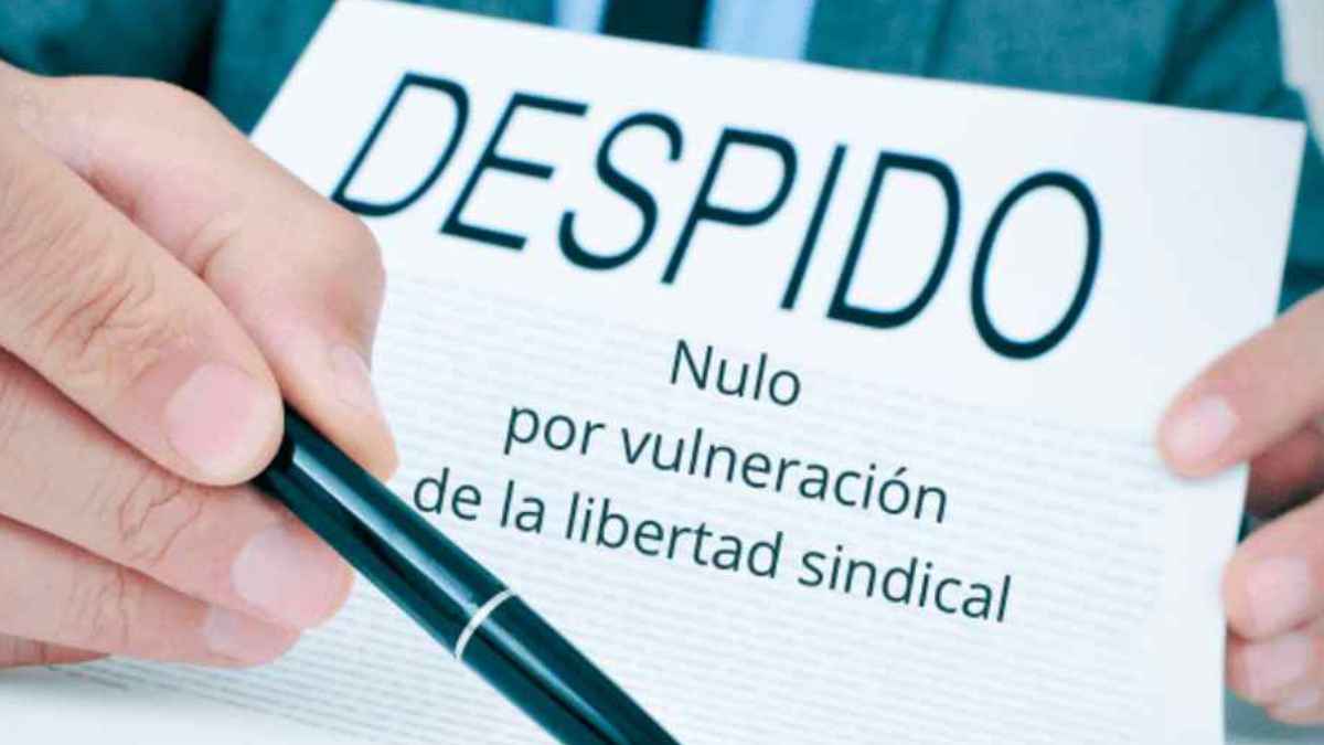 Despido nulo por vulneración de la libertad sindical en sentencia del TSJ