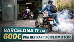 Si tu moto echa humo y hace ruido, el Ayuntamiento de Barcelona te da 600 euros por retirarla