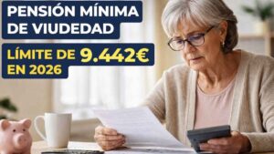 Pensión mínima de viudedad en el punto de mira así afectará el nuevo límite de 9.442 euros en 2026