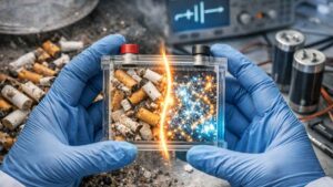 Las colillas de cigarrillo como solución inesperada para almacenar energía: un estudio chino lo confirma