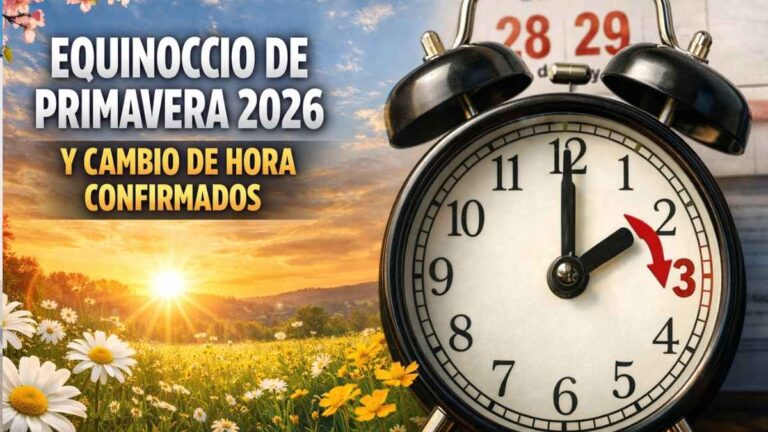 El equinoccio de primavera 2026 ya tiene fecha y el cambio de hora ...