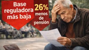 La base reguladora más baja y un 26 por ciento menos de pensión: el doble castigo que denuncian algunos jubilados