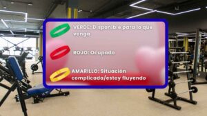 Gymcrush: verde si estás soltero, amarillo si la cosa “está en proceso” y rojo si ya tienes pareja o estás casado