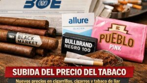 BOE confirma subida de estos cigarrillos, cigarros y tabaco de liar este abril de 2026