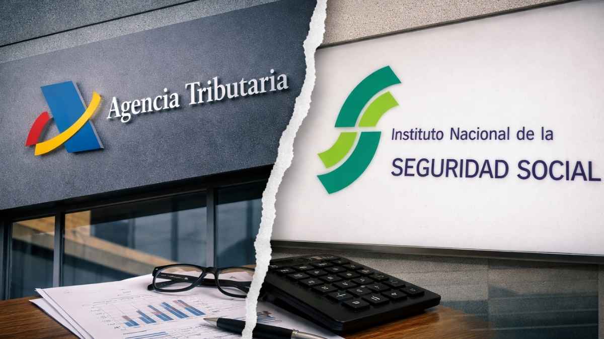 Agencia Tributaria y Seguridad Social en una imagen sobre el cruce de datos del Ingreso Mínimo Vital