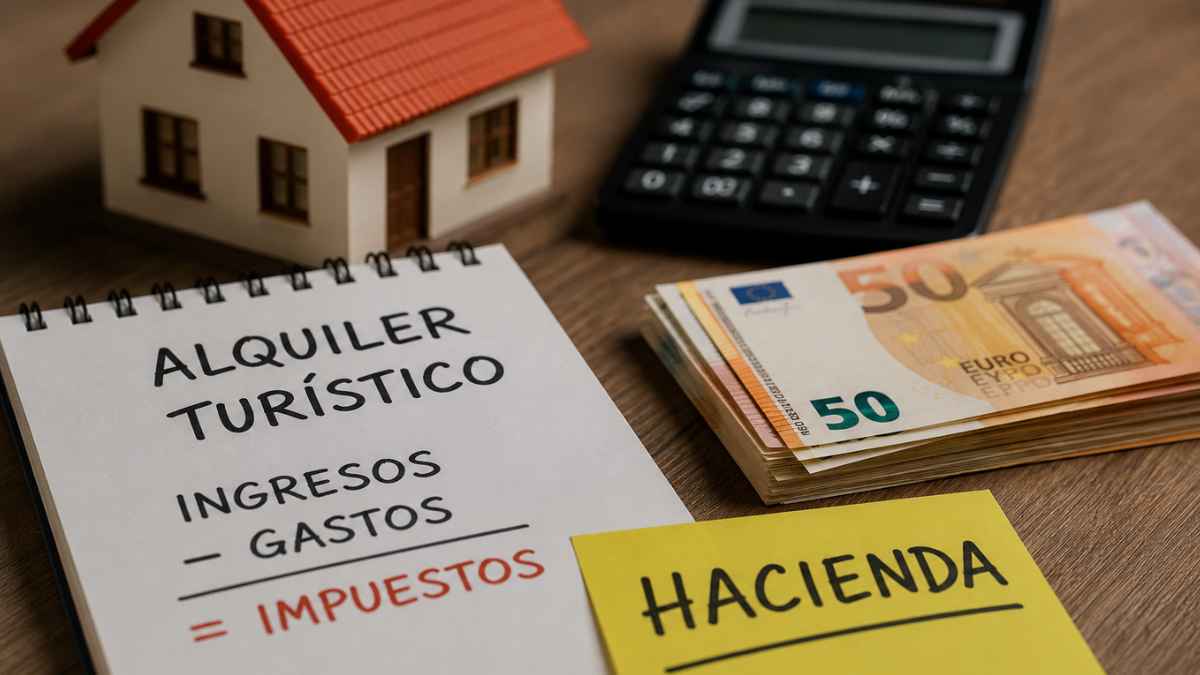 Propietario de vivienda turística calcula impuestos y gastos del alquiler vacacional ante las nuevas reglas de Hacienda