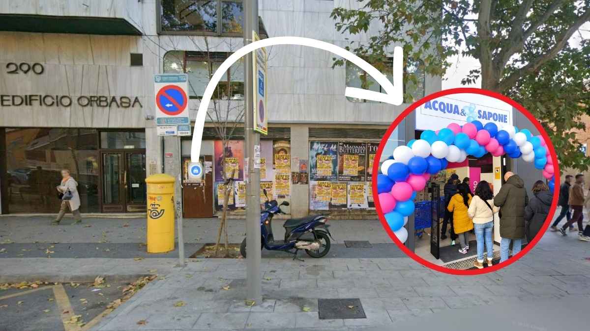 Nueva tienda de Acqua & Sapone en la calle Alcalá de Madrid durante su apertura al público
