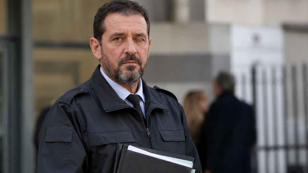 Vigilante de seguridad con documentos tras conseguir la incapacidad permanente frente a la Seguridad Social