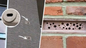Los nuevos edificios cuentan con ladrillos de 18 agujeros y cajas nido para proteger a las abejas y vencejos