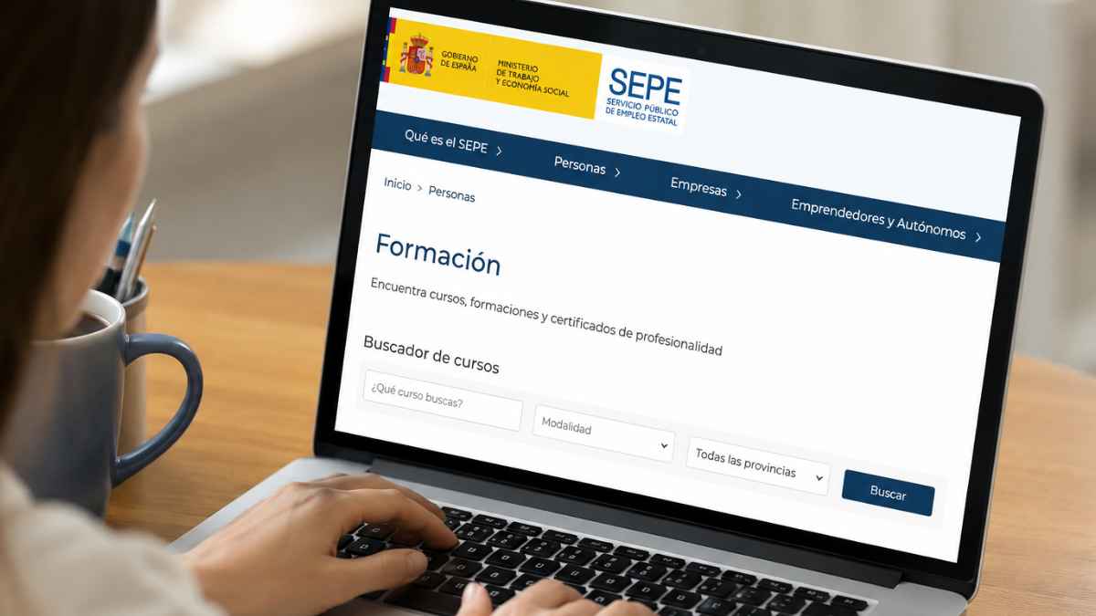 Cursos gratis online del SEPE en mayo de 2026 para desempleados con certificados oficiales