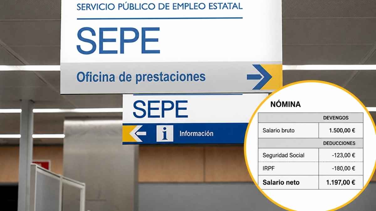 SEPE explica cómo calcula el subsidio por cotizaciones insuficientes según el salario bruto de la nómina