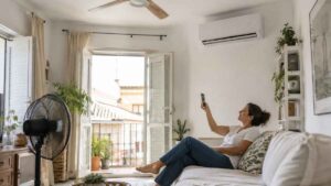 Combinar ventilador y aire acondicionado puede reducir mucho el consumo eléctrico y los expertos lo confirman